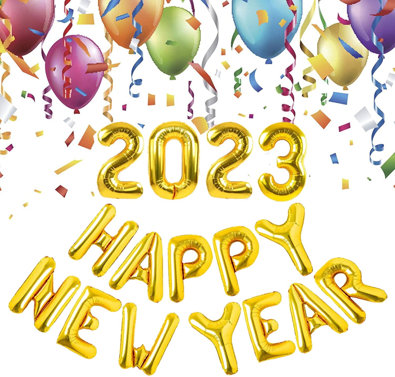 Amazon | お正月バルーンセット風船 ナンバー2023風船セット数字